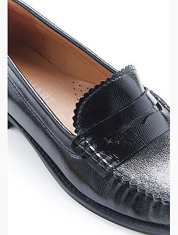 Mocassins vernis effet plissé - damart