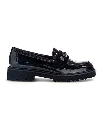 Mocassins vernis et velours