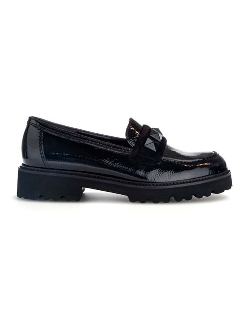 Mocassins  vernis et velours - Kiabi