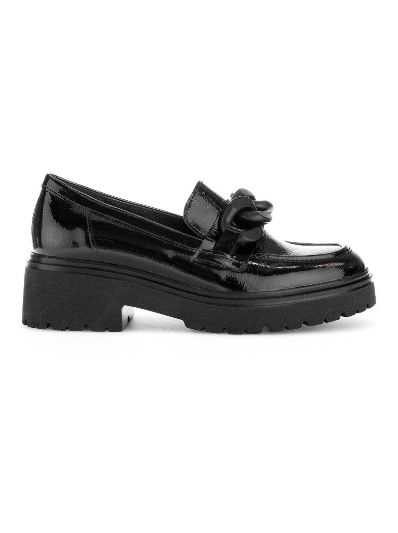 Mocassins  vernis Gabor Noir Noir - Kiabi