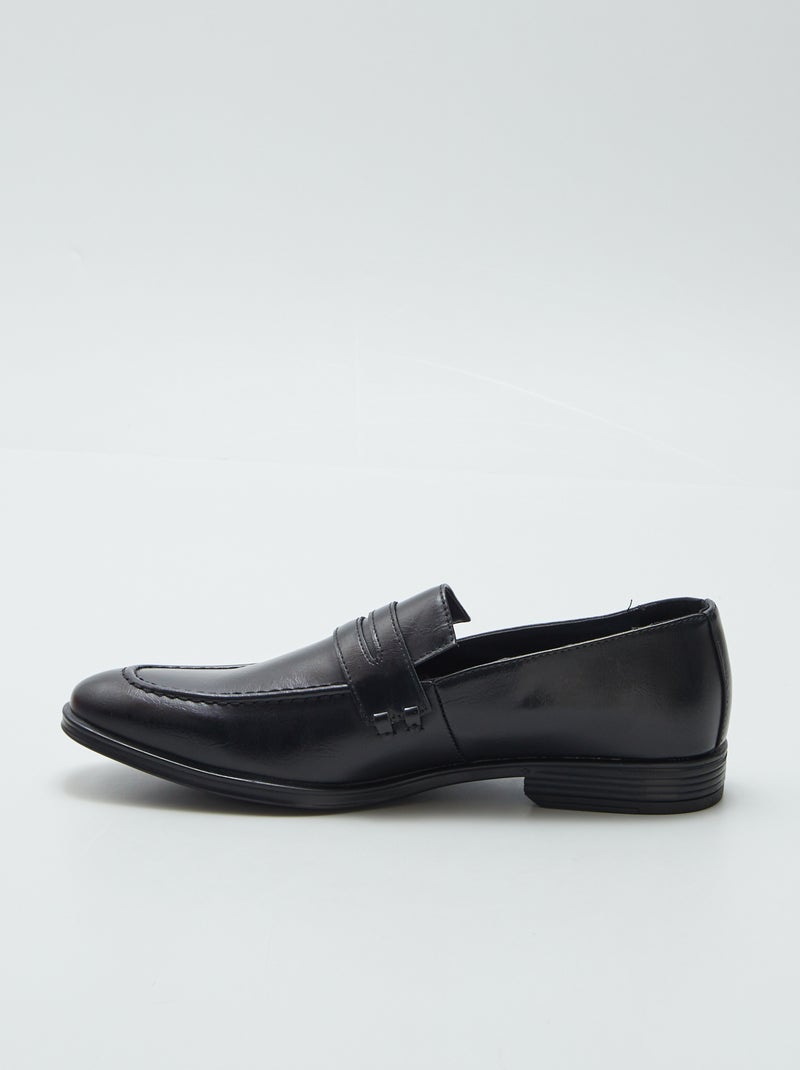 Mocassins vernis Noir - Kiabi