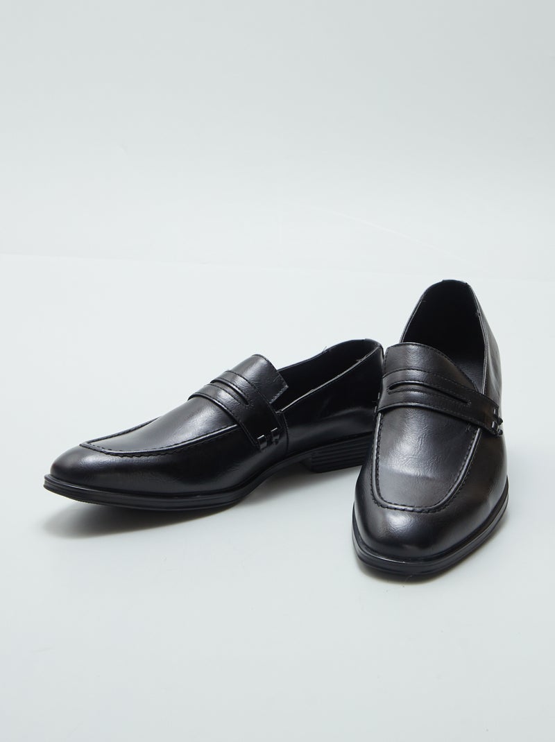 Mocassins vernis Noir - Kiabi