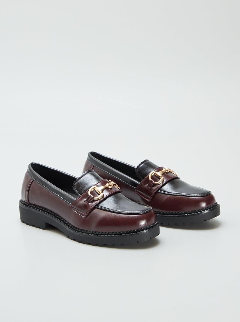 Mocassins vernis Rouge - Kiabi