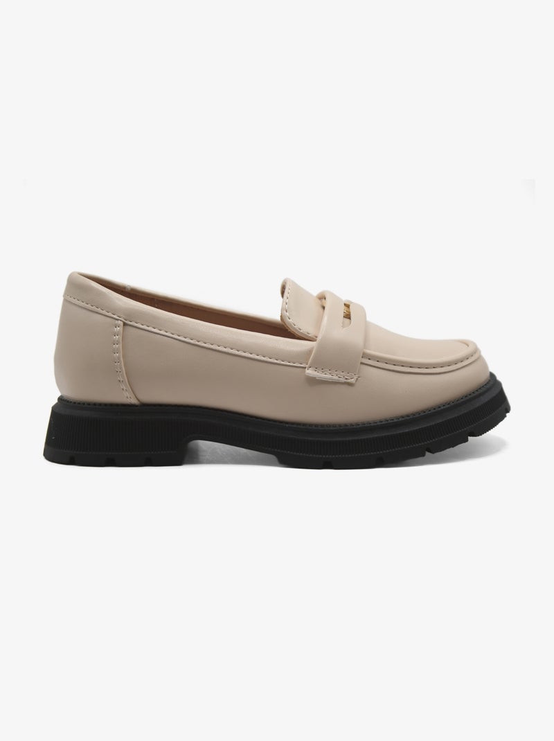 Mocassins vintage Crème - Kiabi