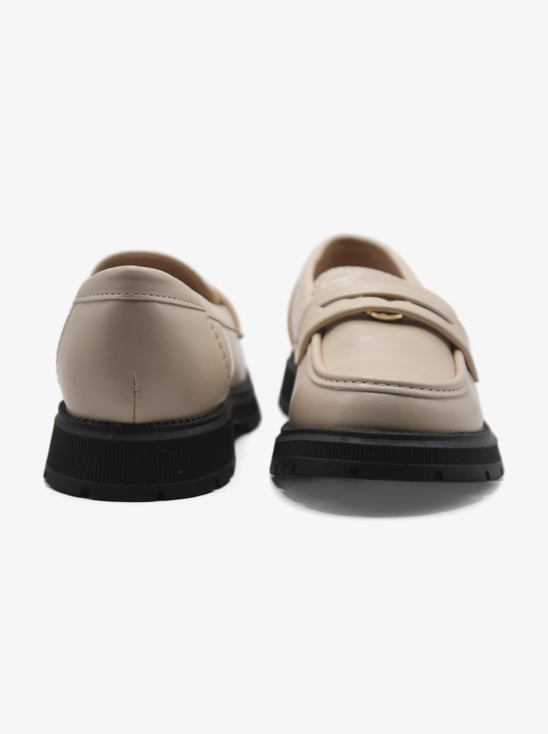 Mocassins vintage Crème - Kiabi