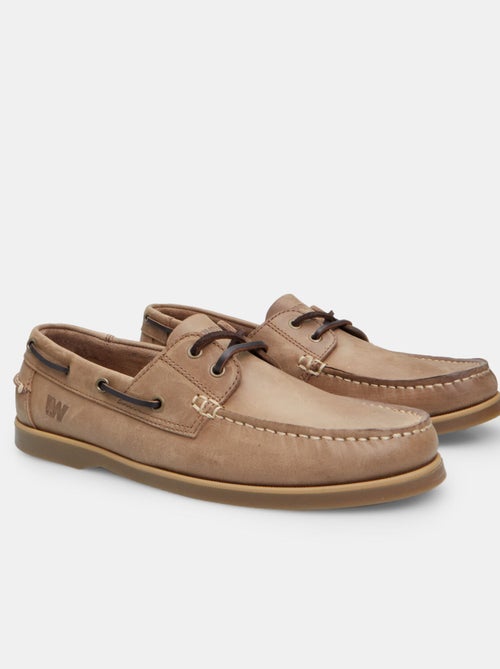 Mocassins Weinbrenner en cuir BATA - Kiabi