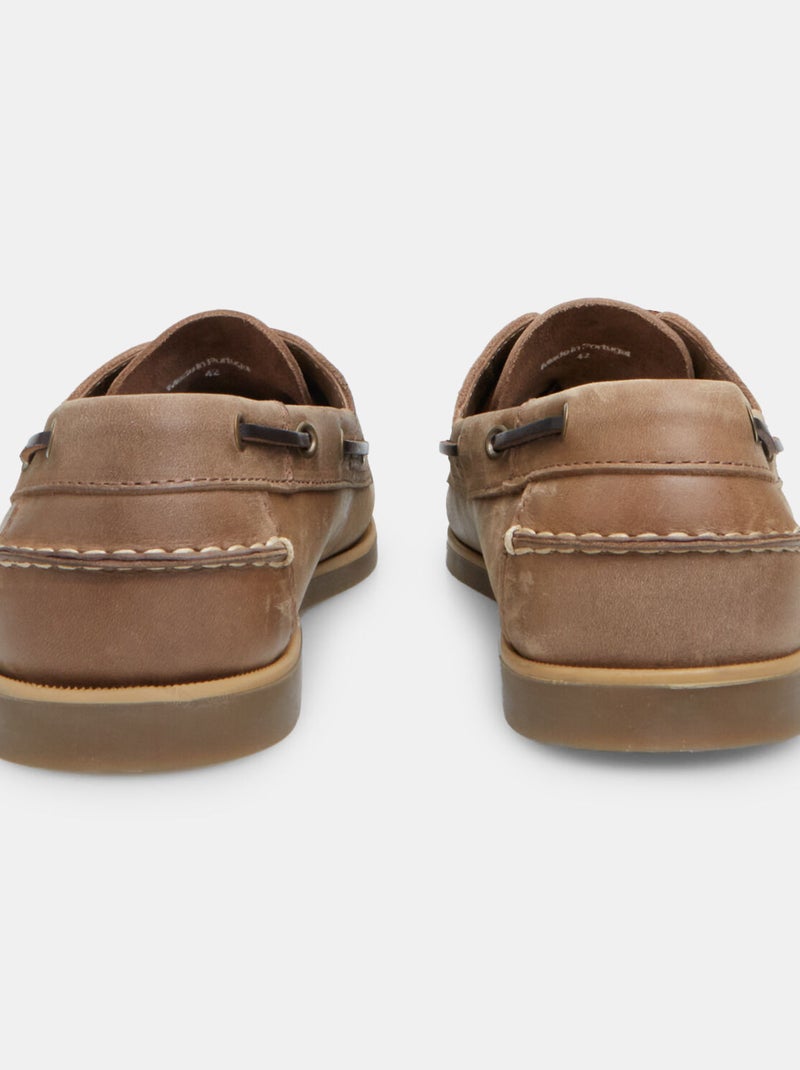 Mocassins Weinbrenner en cuir BATA Beige - Kiabi