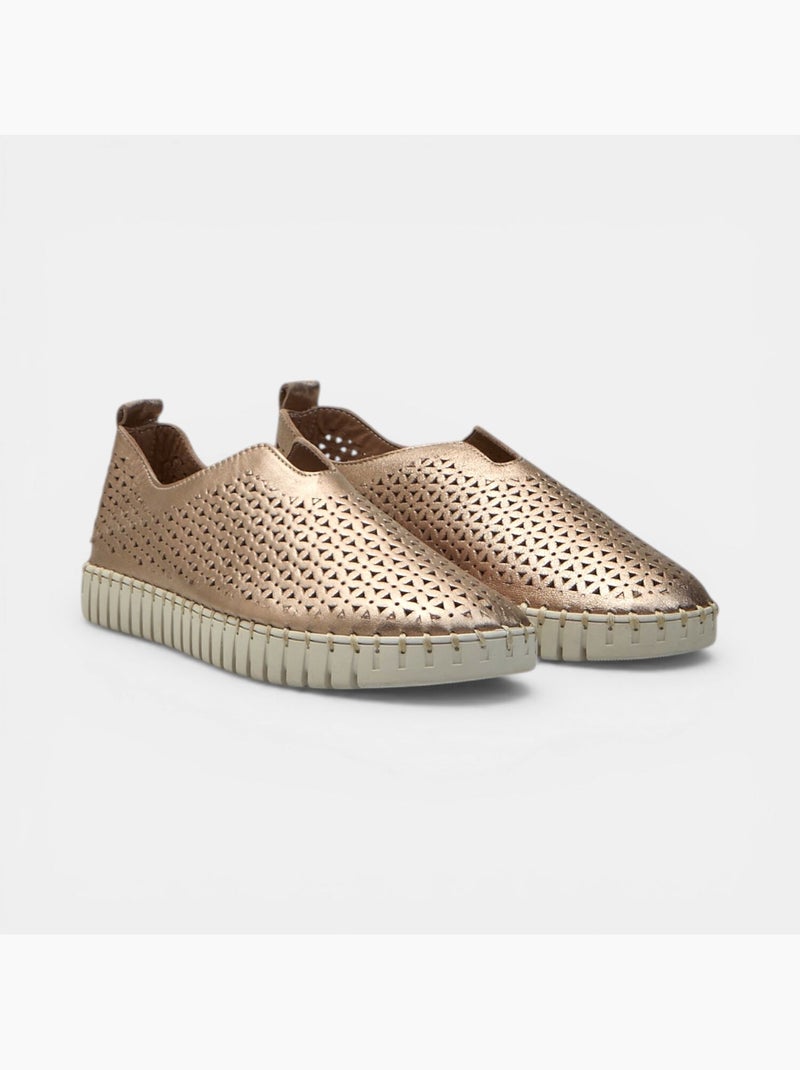 Mocassins Weinbrenner en cuir Bronze - Kiabi