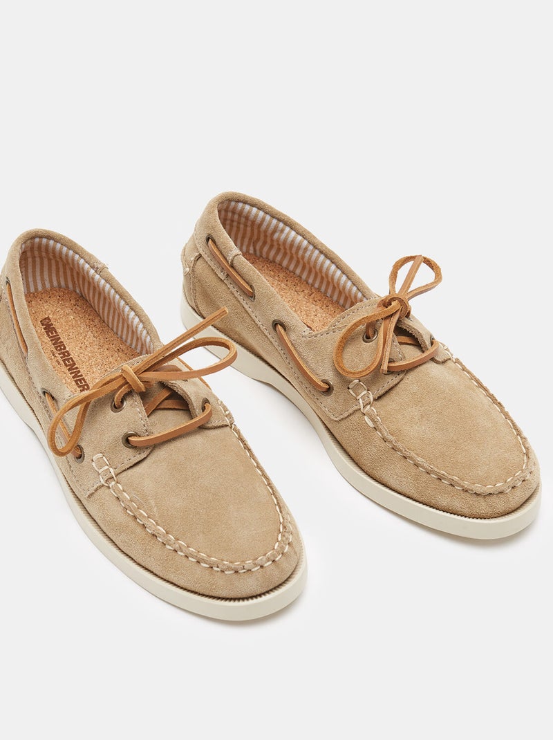 Mocassins Weinbrenner en cuir velours BATA Beige - Kiabi