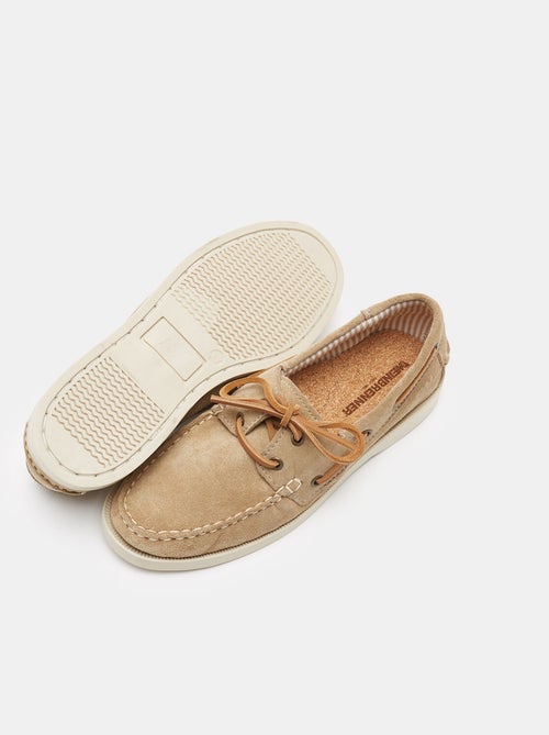 Mocassins Weinbrenner en cuir velours BATA - Kiabi