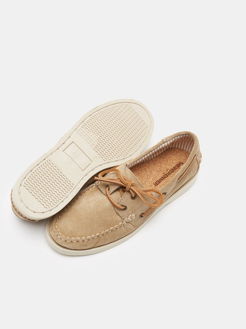 Mocassins Weinbrenner en cuir velours BATA Beige - Kiabi