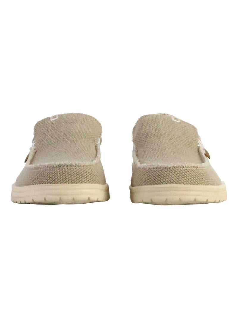 Moccassin à Enfiler Hey Dude Mikka Braided Blanc - Kiabi