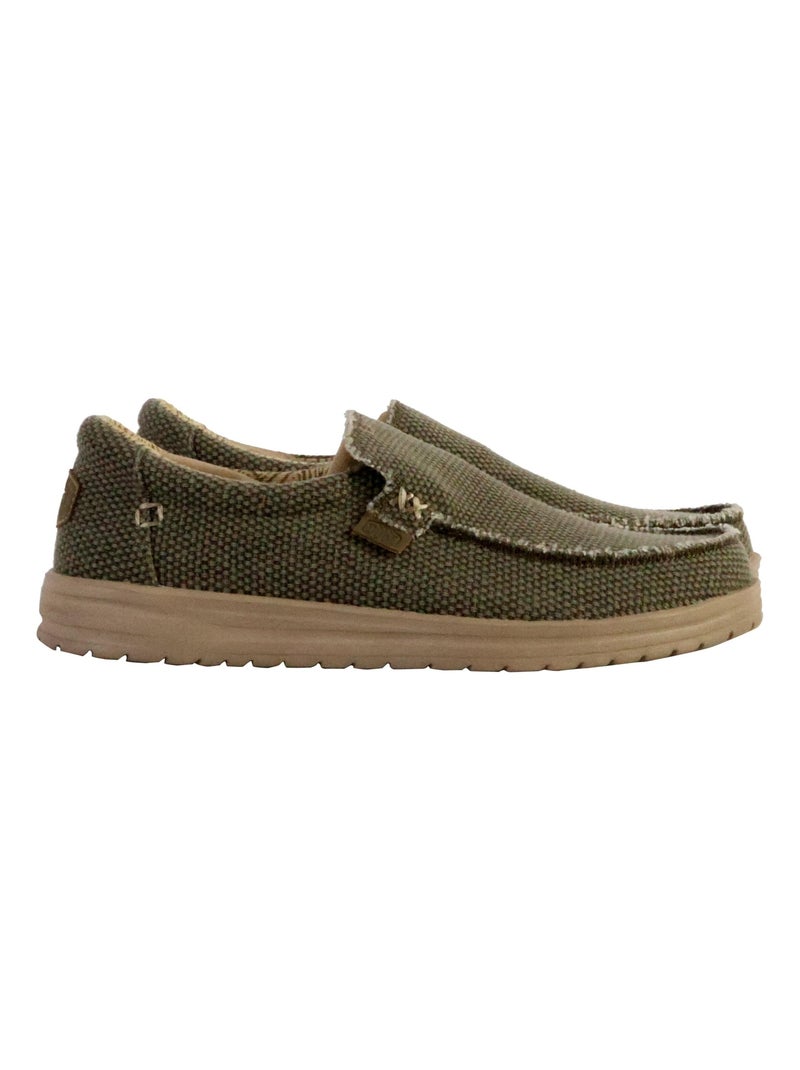 Moccassin à Enfiler Hey Dude Mikka Braided Vert - Kiabi