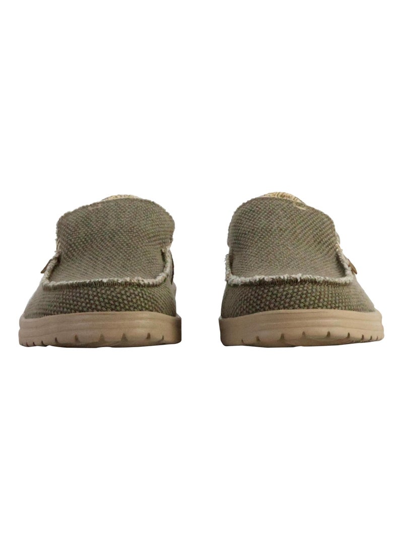Moccassin à Enfiler Hey Dude Mikka Braided Vert - Kiabi