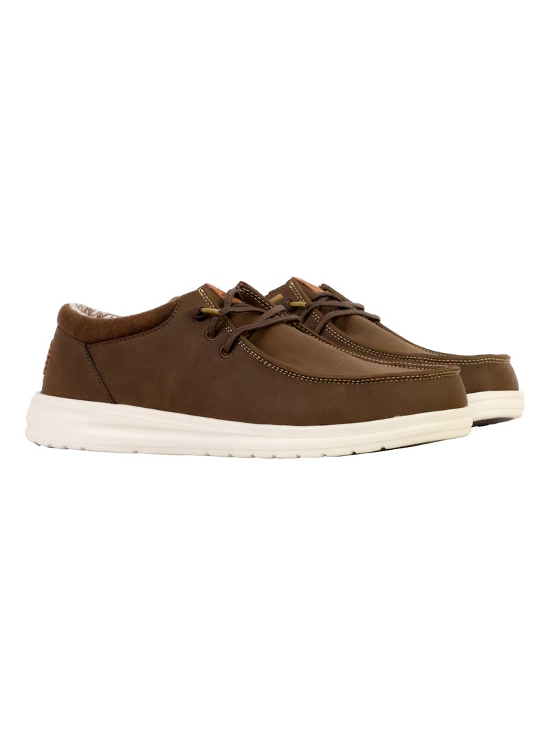 Moccassin à Lacets Hey Dude Paul Classic Marron - Kiabi