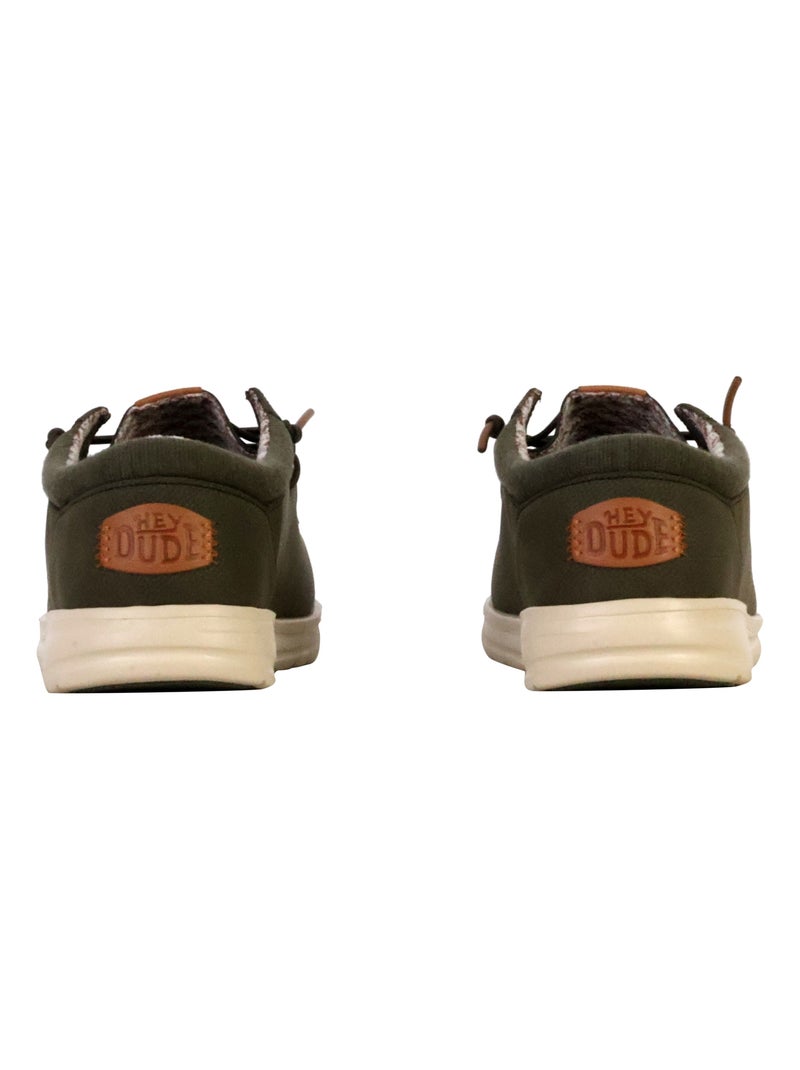 Moccassin à Lacets Hey Dude Paul Classic Vert - Kiabi