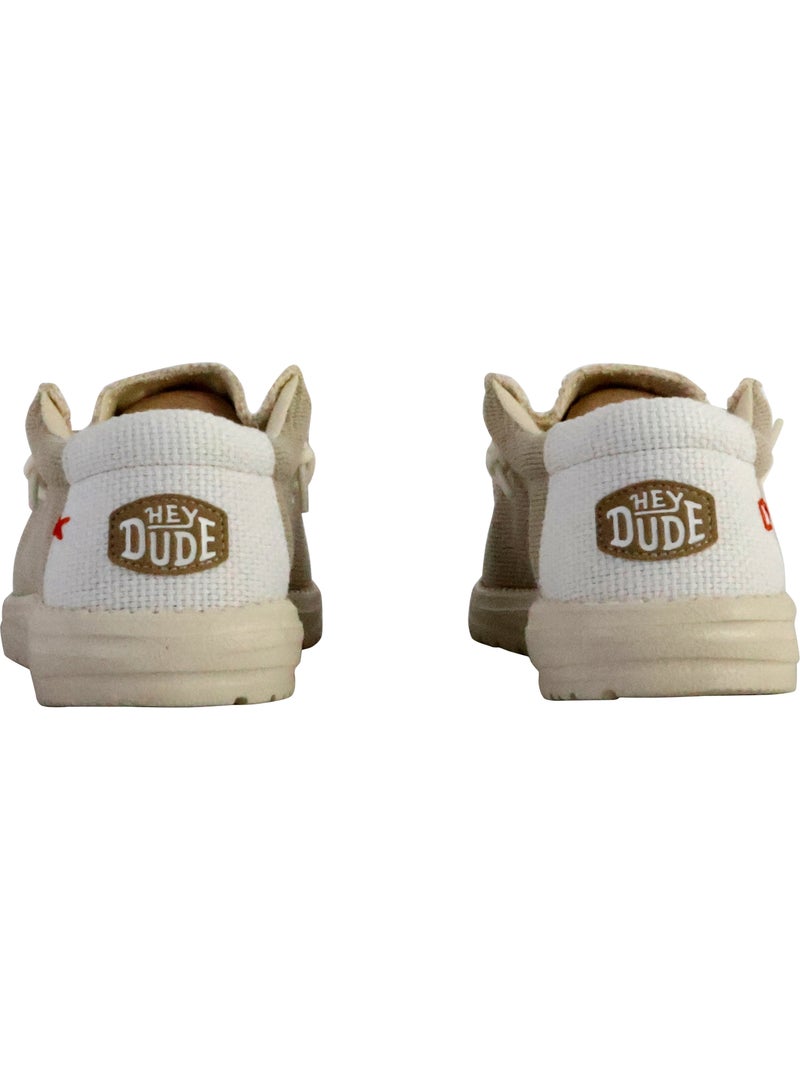 Moccassin à Lacets Hey Dude Wally Braided Blanc - Kiabi