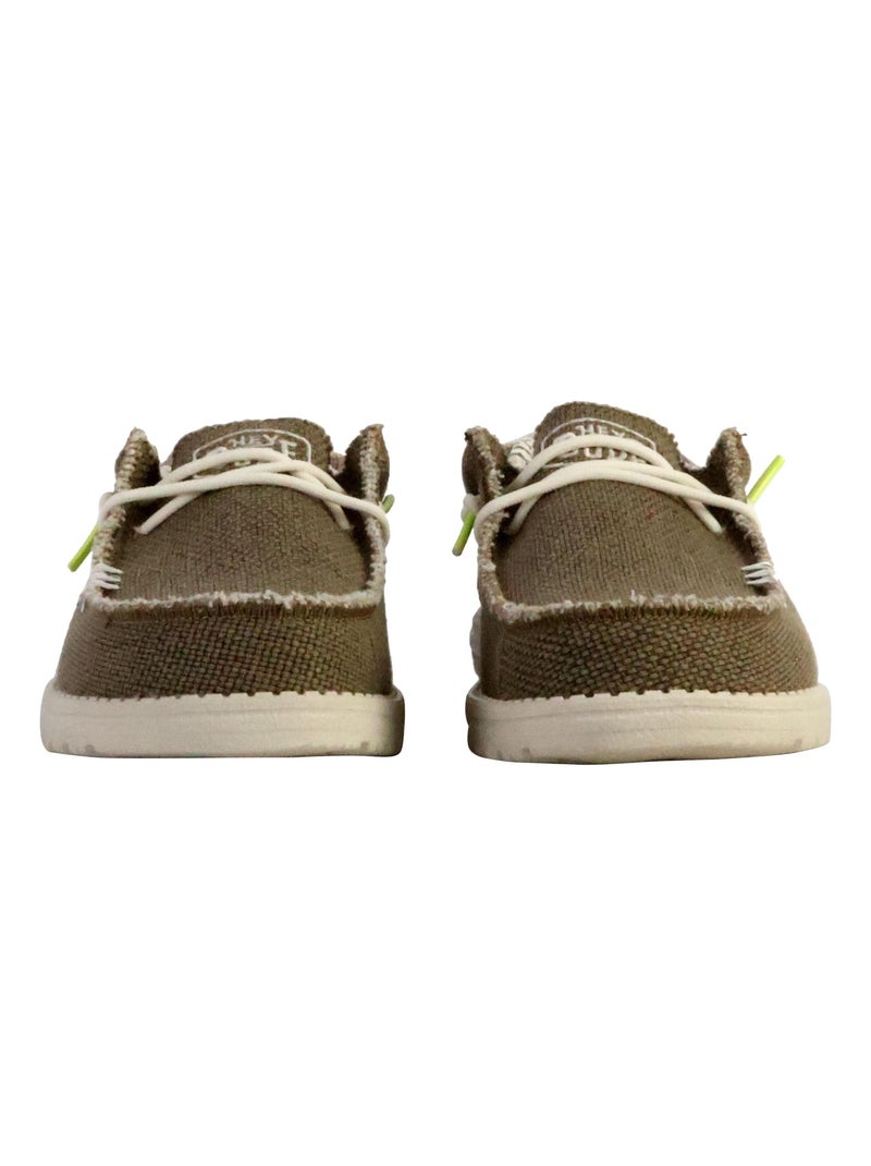 Moccassin à Lacets Hey Dude Wally Braided Vert - Kiabi