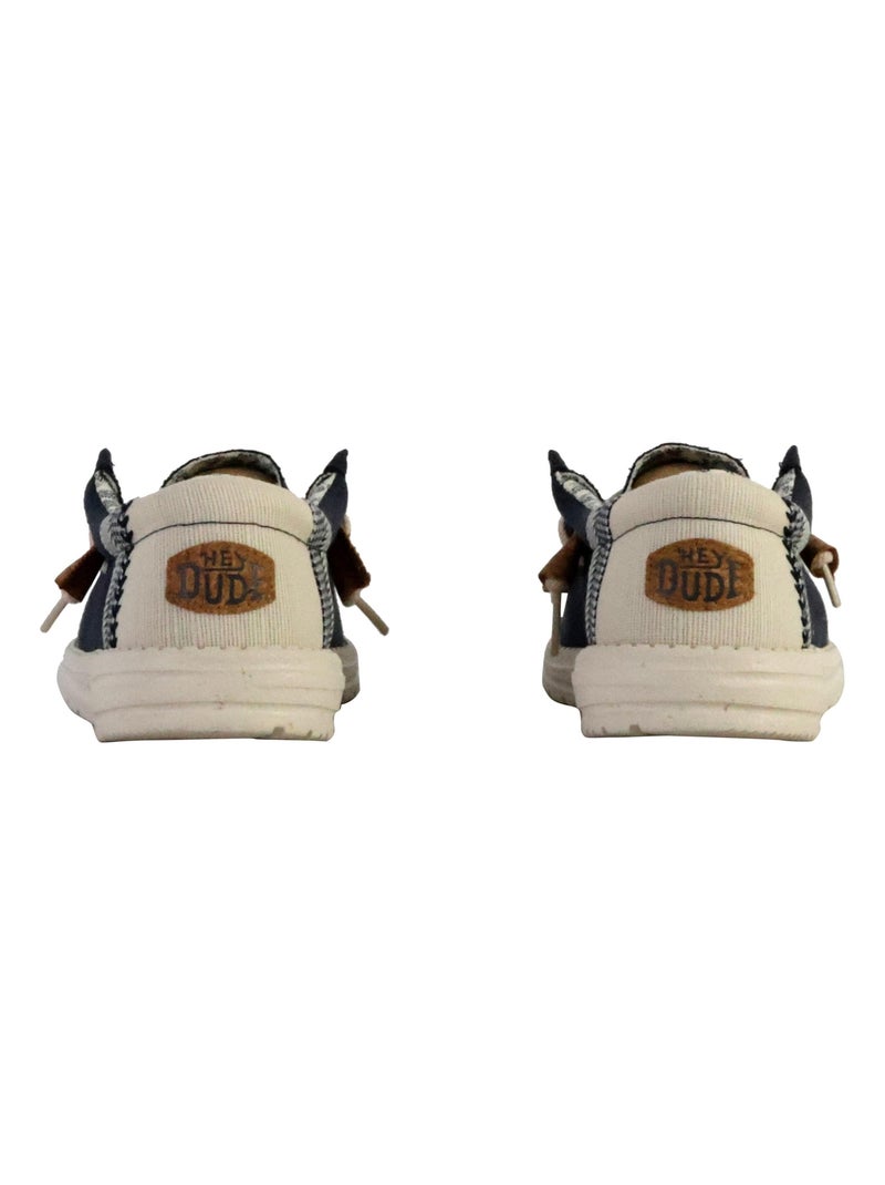 Moccassin à Lacets Hey Dude Wally Break Stitch Bleu - Kiabi