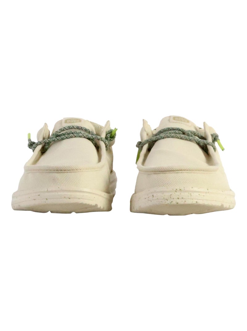 Moccassin à Lacets Hey Dude Wally Coastline Blanc - Kiabi