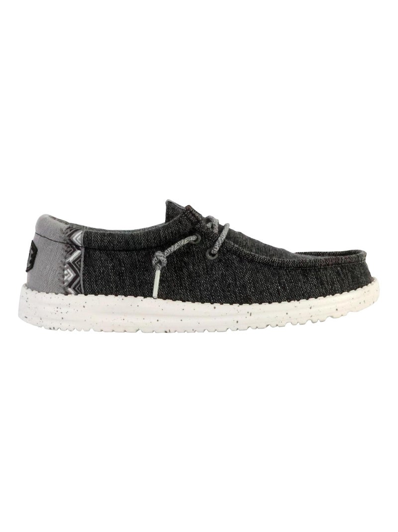 Moccassin à Lacets Hey Dude Wally Coastline Noir - Kiabi