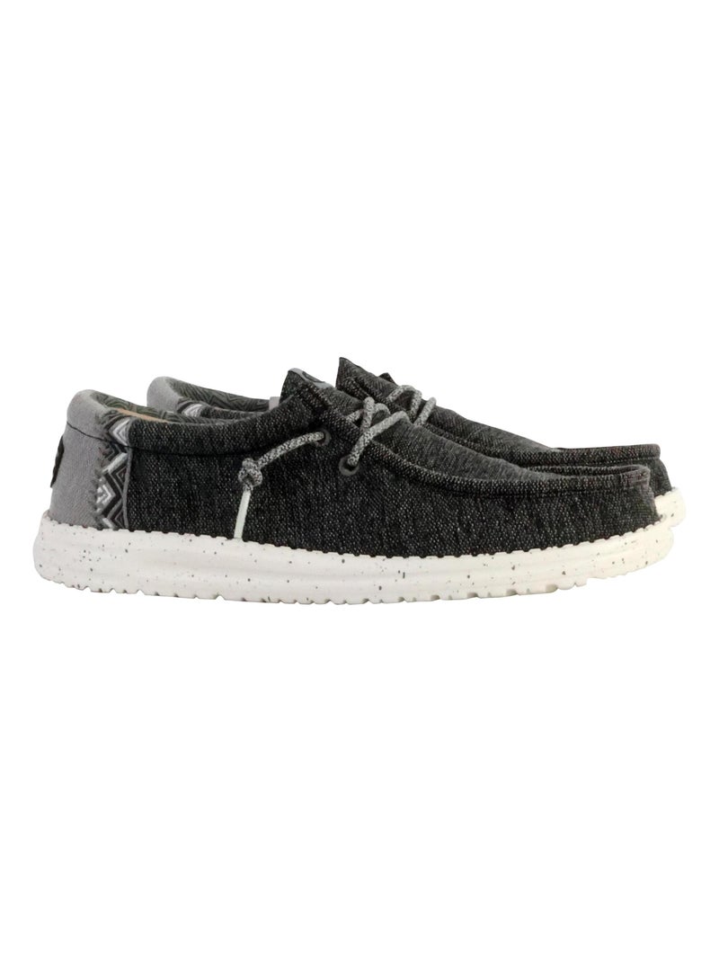 Moccassin à Lacets Hey Dude Wally Coastline Noir - Kiabi