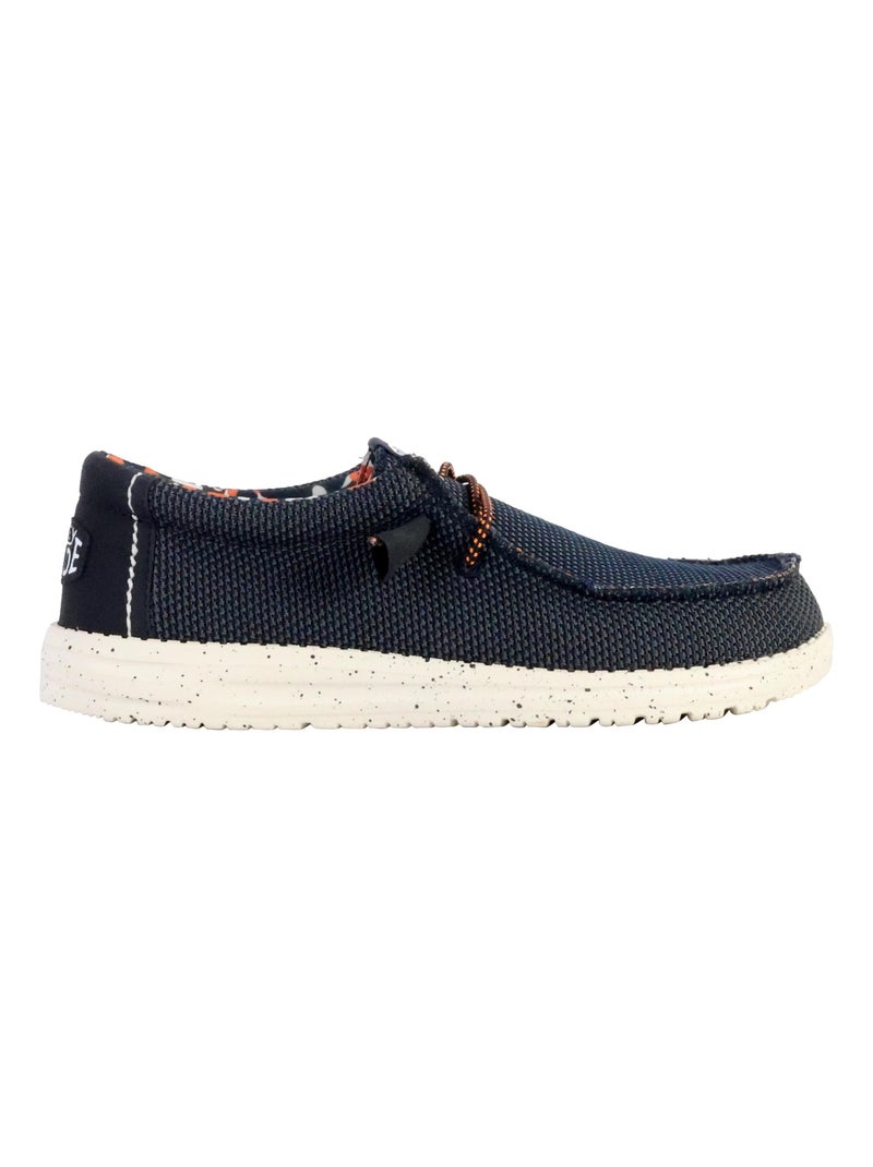 Moccassin à Lacets Hey Dude Wally Sox Stitch Bleu - Kiabi