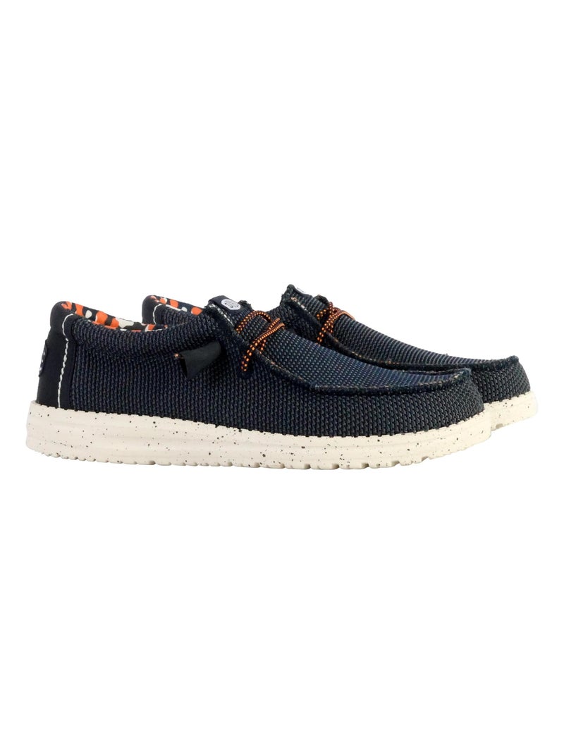 Moccassin à Lacets Hey Dude Wally Sox Stitch Bleu - Kiabi
