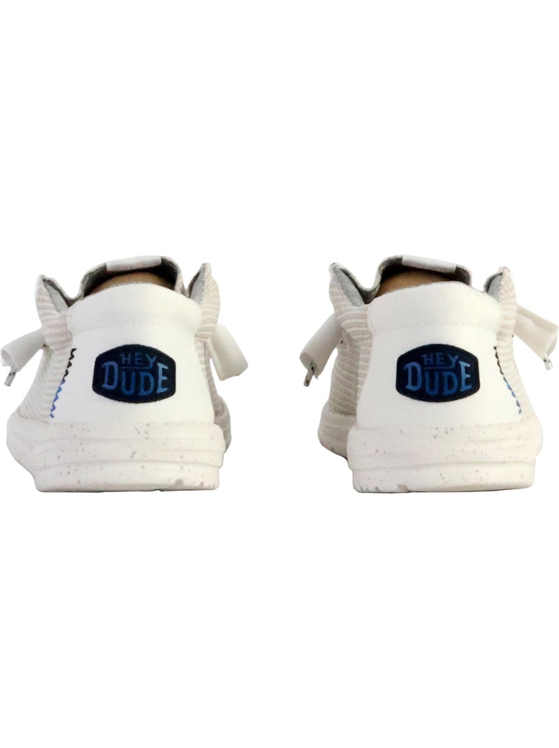 Moccassin à Lacets Hey Dude Wally Sport Mesh Blanc - Kiabi