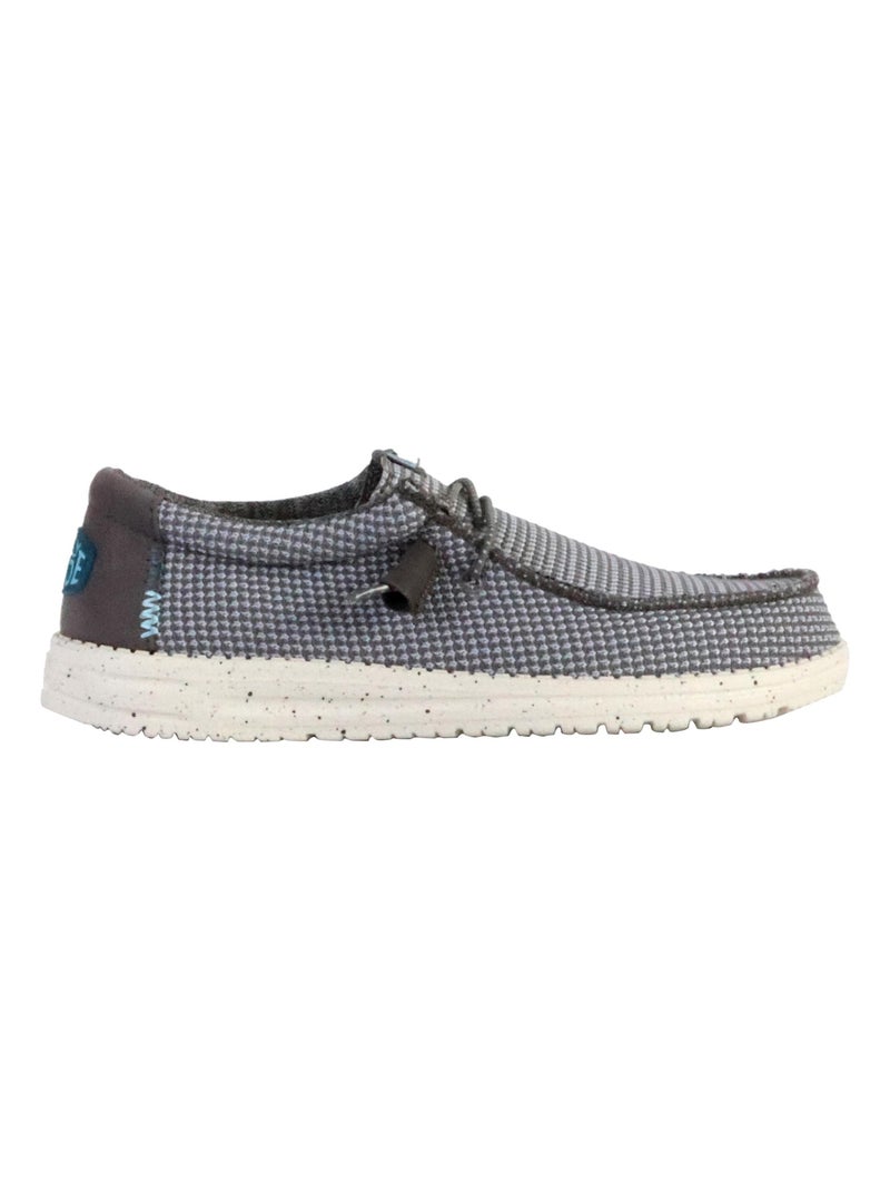Moccassin à Lacets Hey Dude Wally Sport Mesh Gris - Kiabi