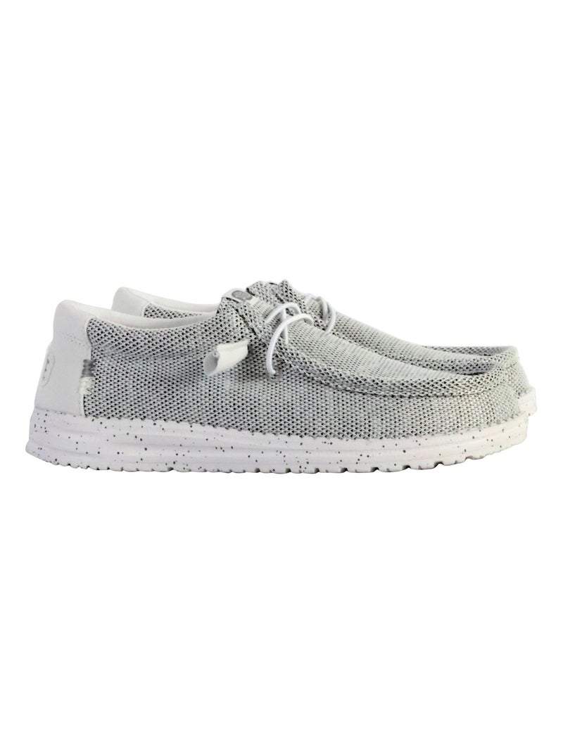 Moccassin à Lacets Hey Dude Wally Sport Mesh Gris - Kiabi