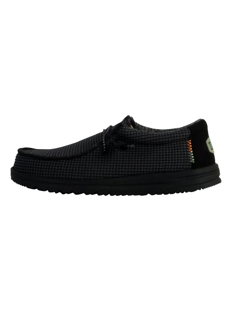 Moccassin à Lacets Hey Dude Wally Sport Mesh Noir - Kiabi