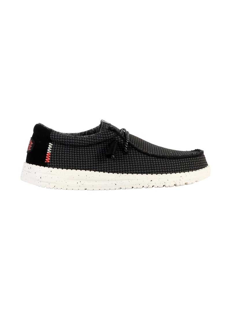 Moccassin à Lacets Hey Dude Wally Sport Mesh Noir - Kiabi