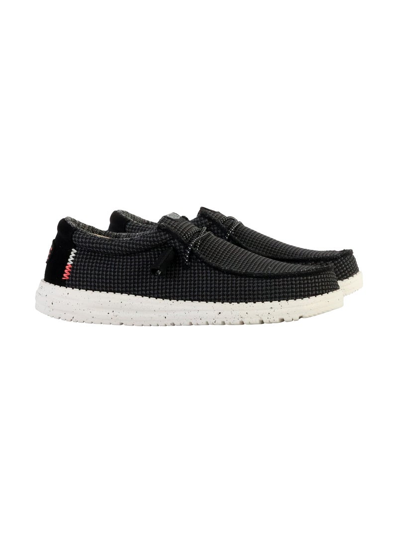 Moccassin à Lacets Hey Dude Wally Sport Mesh Noir - Kiabi