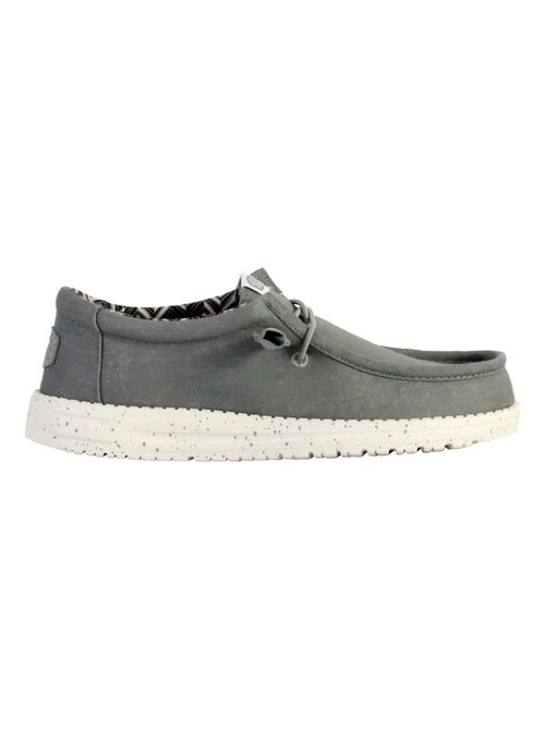 Moccassin à Lacets Hey Dude Wally Stretch Canvas - Kiabi