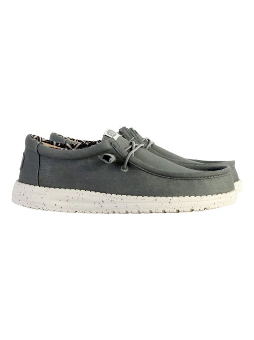 Moccassin à Lacets Hey Dude Wally Stretch Canvas - Kiabi