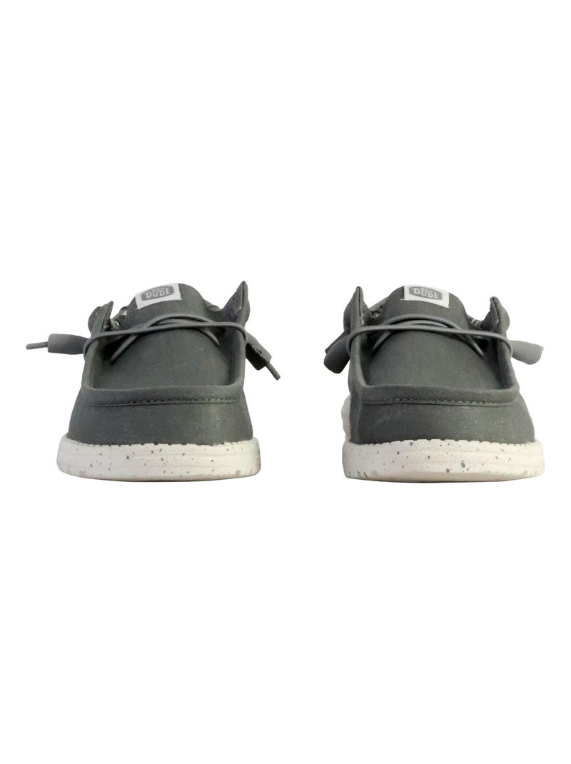 Moccassin à Lacets Hey Dude Wally Stretch Canvas Gris - Kiabi
