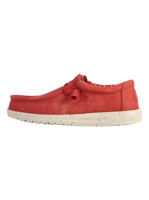 Moccassin à Lacets Hey Dude Wally Stretch Canvas - Kiabi