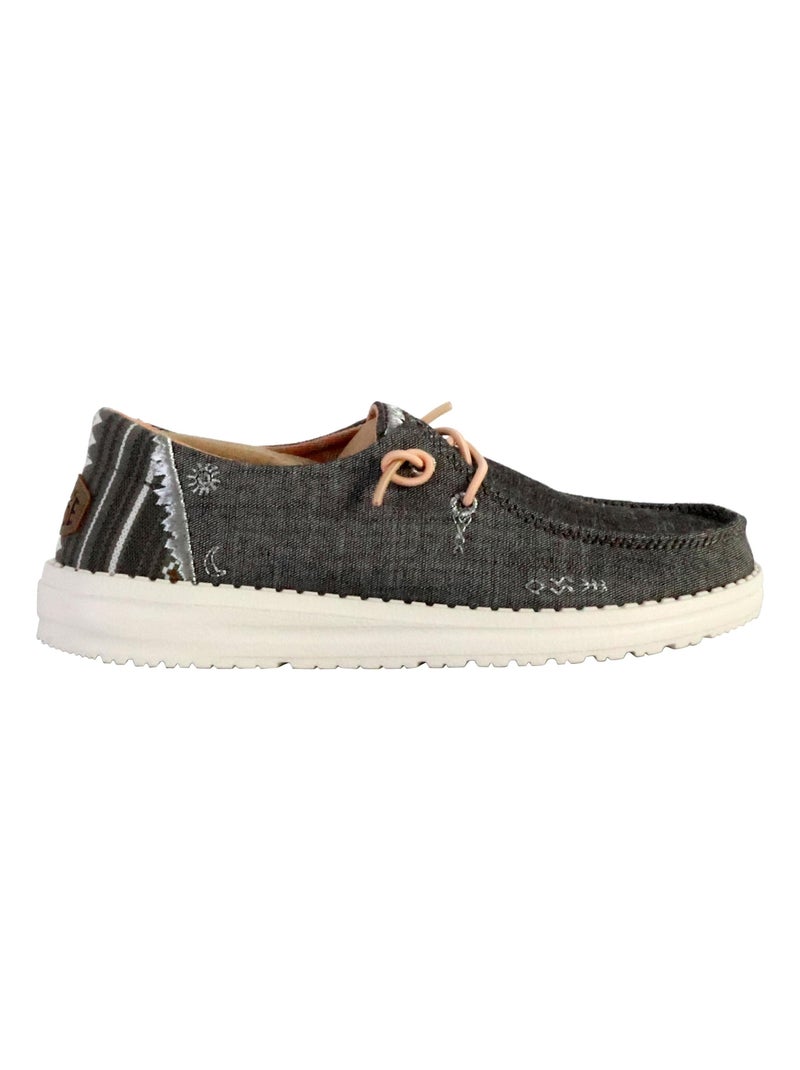 Moccassin à Lacets Hey Dude Wendy Boho Gris - Kiabi