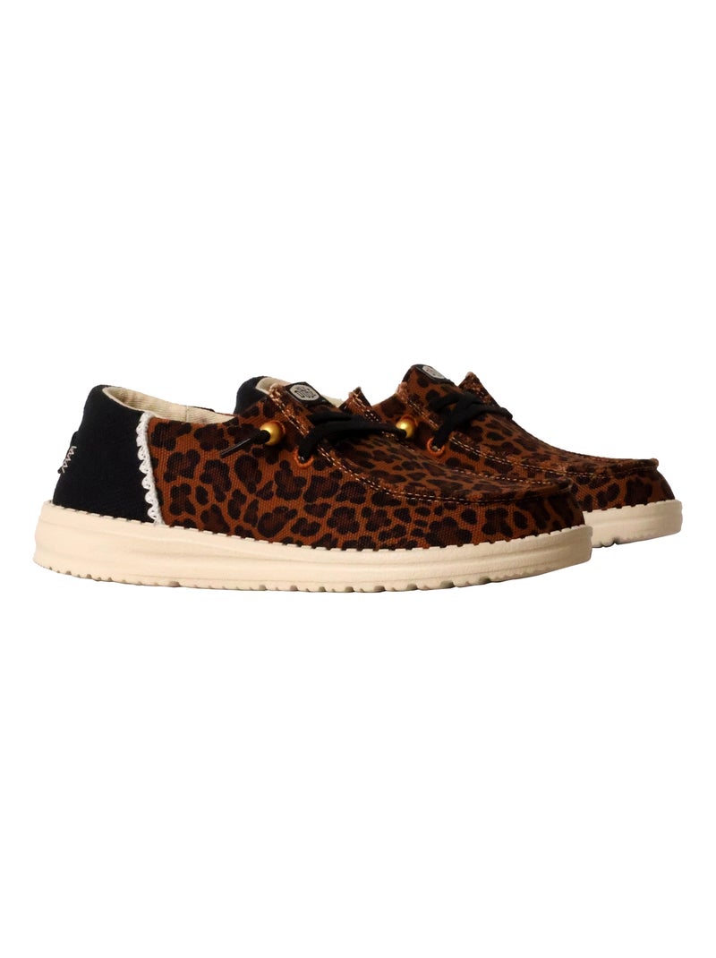 Moccassin à Lacets Hey Dude Wendy Funk Animal Marron - Kiabi