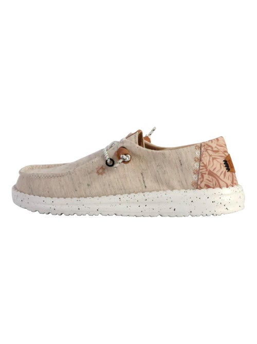 Moccassin à Lacets Hey Dude Wendy Heathered Slub Tropical - Kiabi