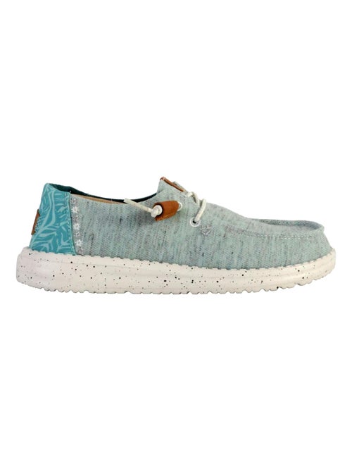 Moccassin à Lacets Hey Dude Wendy Heathered Slub Tropical - Kiabi