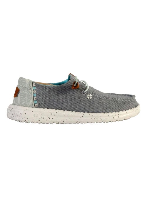 Moccassin à Lacets Hey Dude Wendy Heathered Slub Tropical - Kiabi