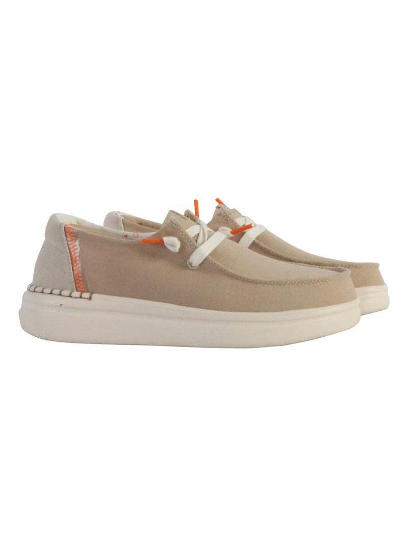 Moccassin à Lacets Hey Dude Wendy Rise Beige - Kiabi