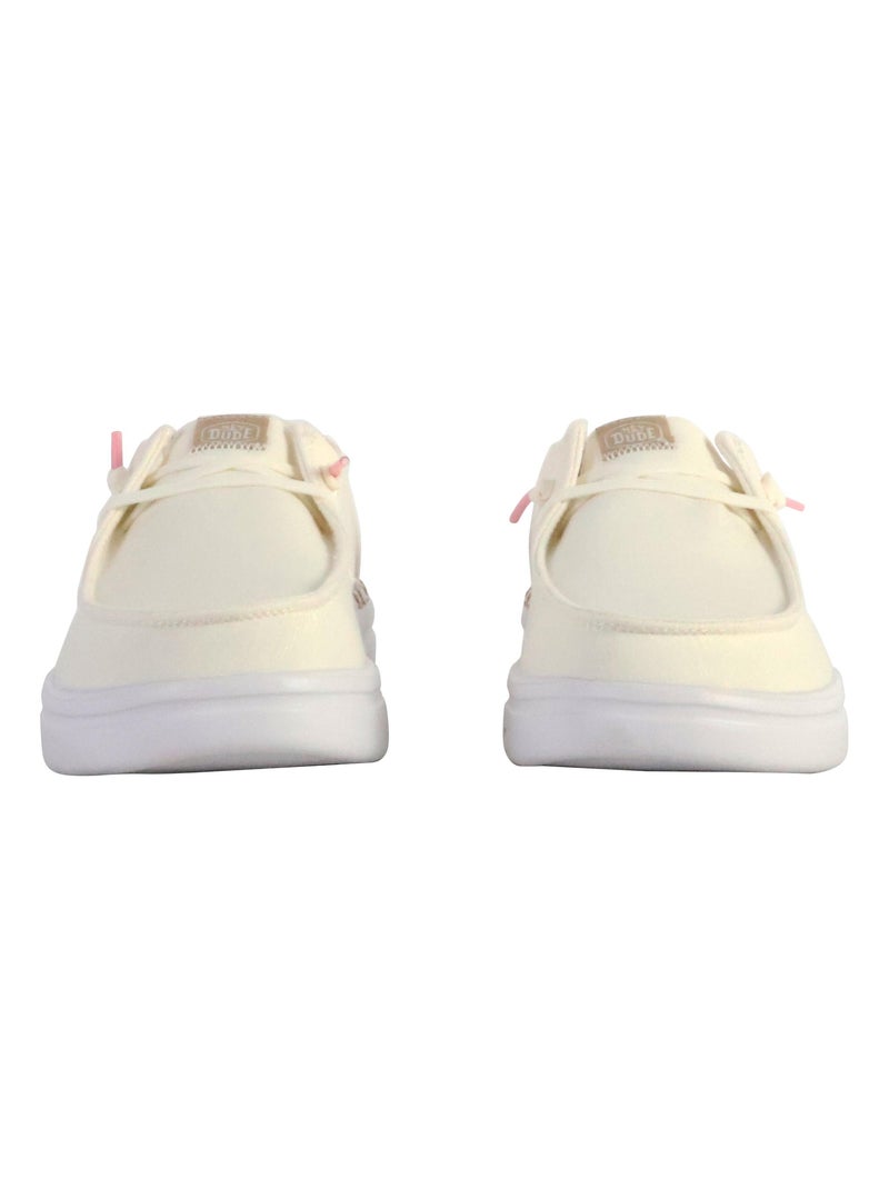 Moccassin à Lacets Hey Dude Wendy Rise Blanc - Kiabi