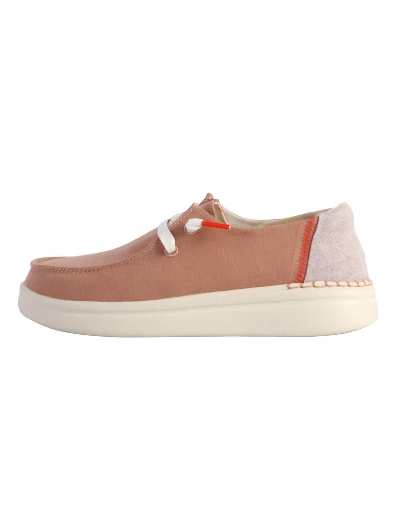 Moccassin à Lacets Hey Dude Wendy Rise Rose - Kiabi