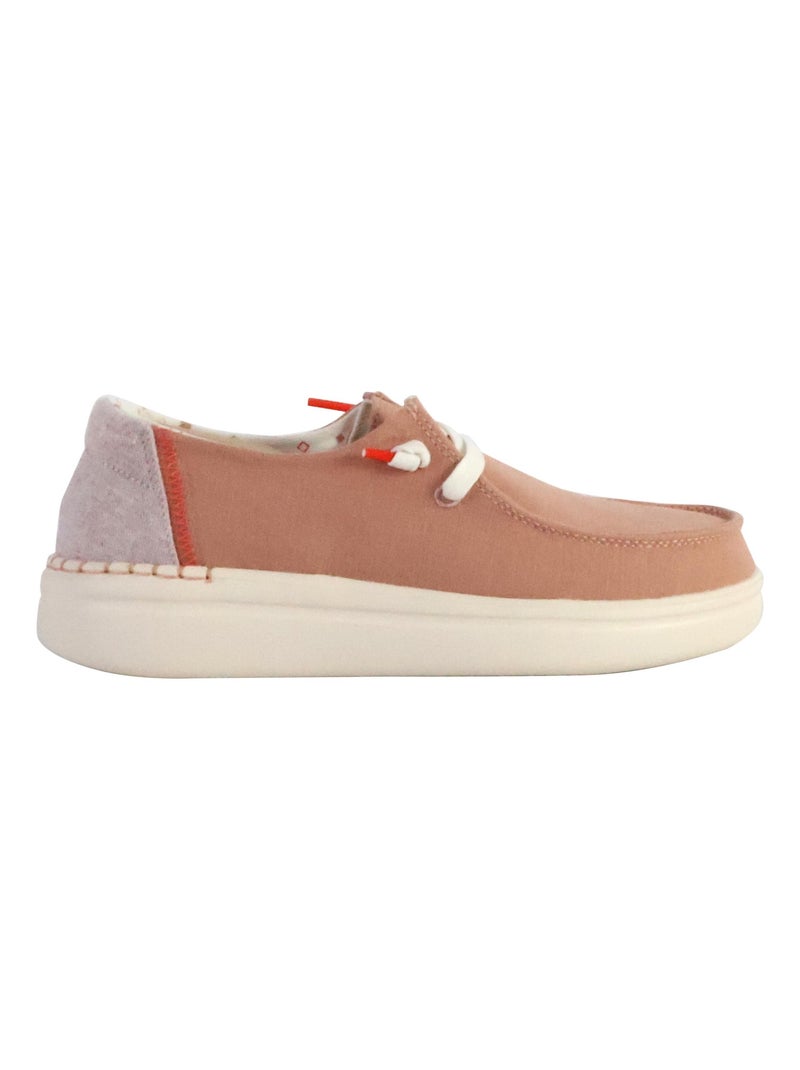 Moccassin à Lacets Hey Dude Wendy Rise Rose - Kiabi