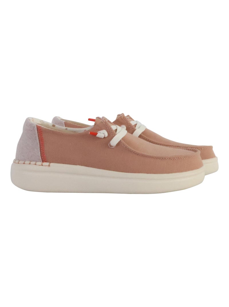 Moccassin à Lacets Hey Dude Wendy Rise Rose - Kiabi