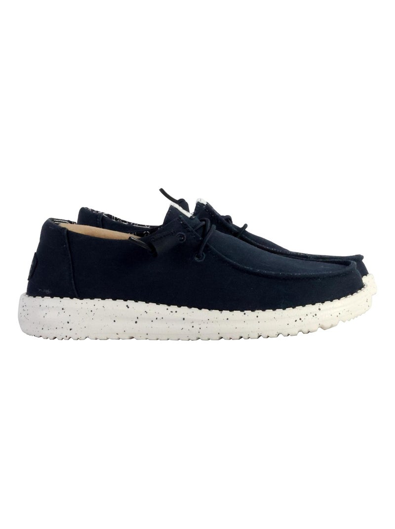 Moccassin à Lacets Hey Dude Wendy Stretch Canvas Bleu - Kiabi