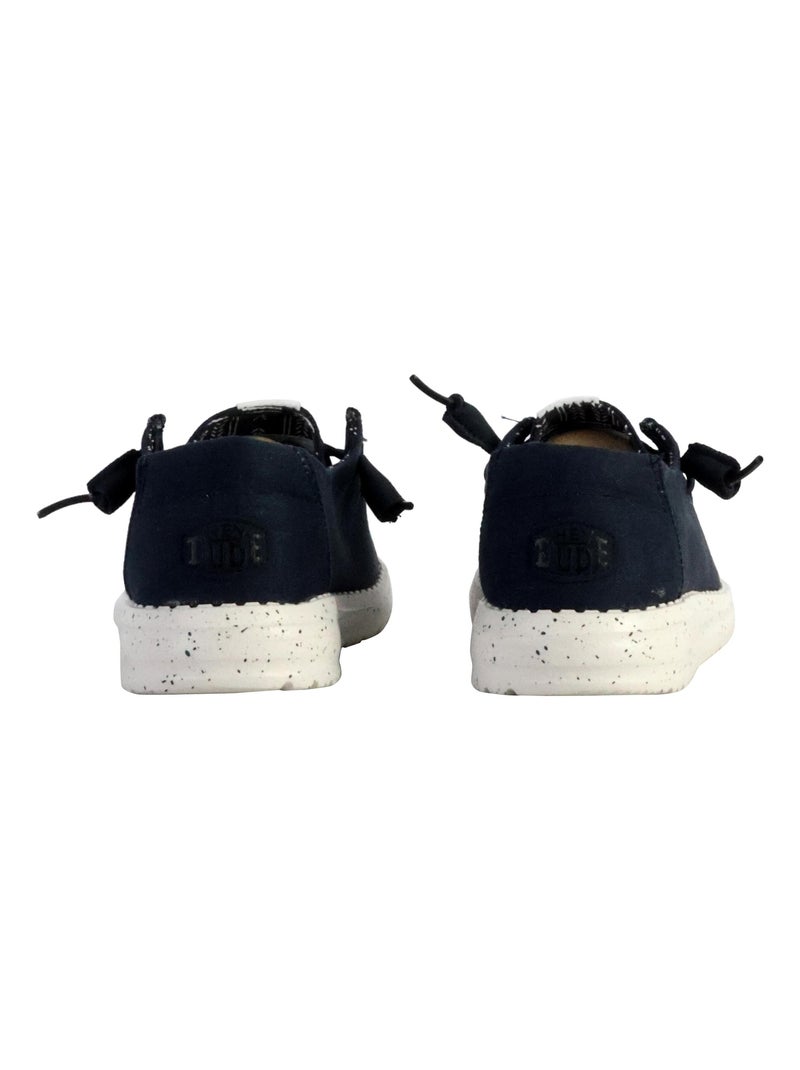 Moccassin à Lacets Hey Dude Wendy Stretch Canvas Bleu - Kiabi